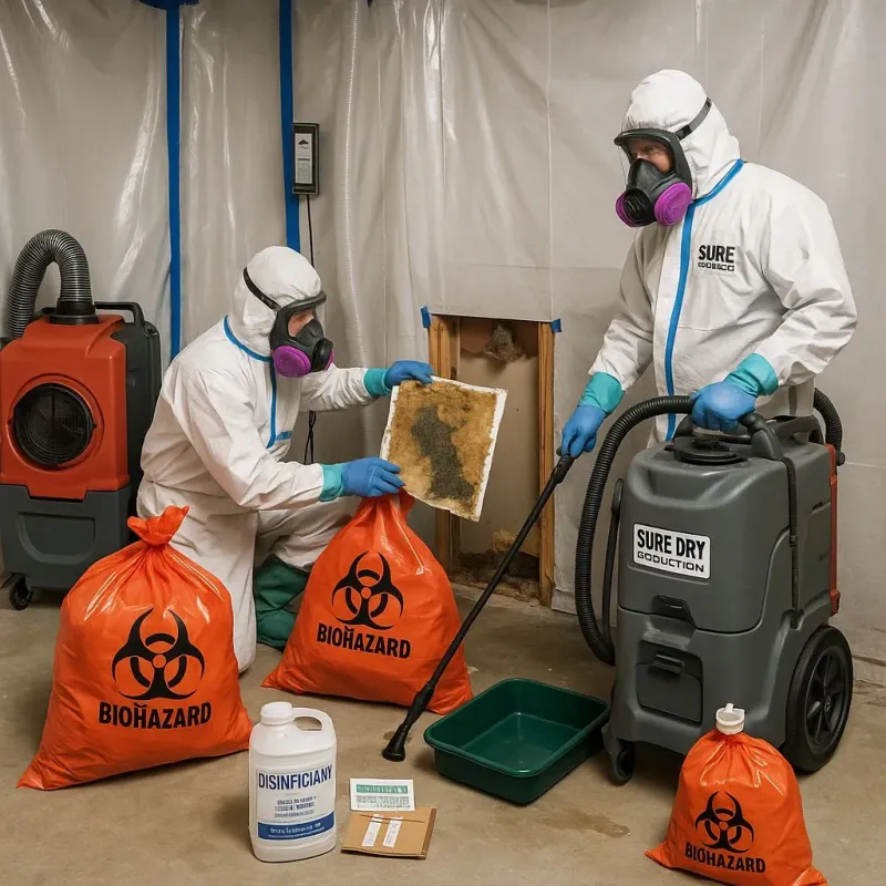 Contaminated Water Handling Protocols process in Robins, IA